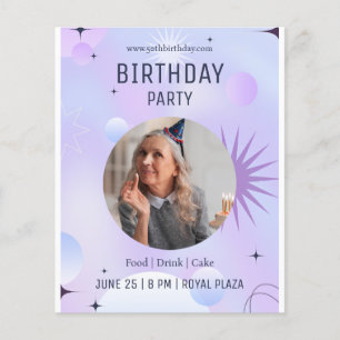 Flyer Celebração de 50 Anos, Foto 50 Anos de Idade 