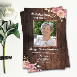 Flyer Celebração de Vida Ordem de Serviço Funeral Pêsseg