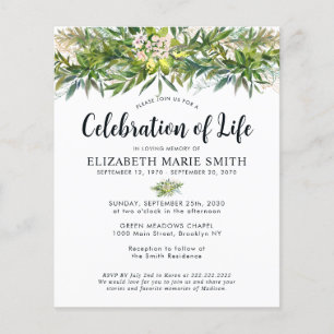 Flyer Celebração do Orçamento da Vida Verde Deixa o Fune