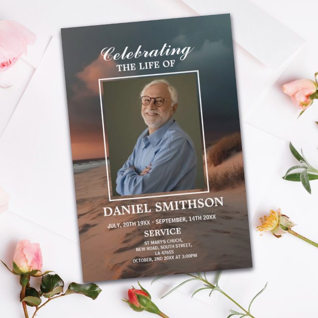 Flyer Celebração do Programa de Serviços Funerais Sunset (Criador carregado)