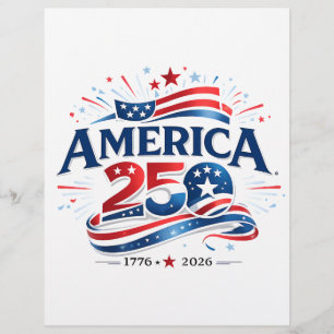 Flyer Celebração dos 250 anos da América 1776–2026 