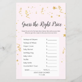 Flyer Celebração Dourada a Rosa Adivinha O Preço Certo