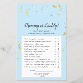 Flyer Celebração Dourada sobre Mamãe Azul ou Jogo do Pai