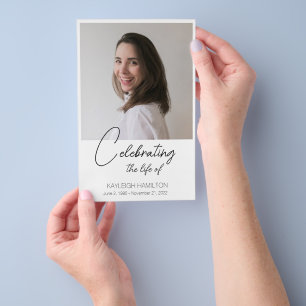 Flyer Celebração Funeral Simples do Orçamento do Program