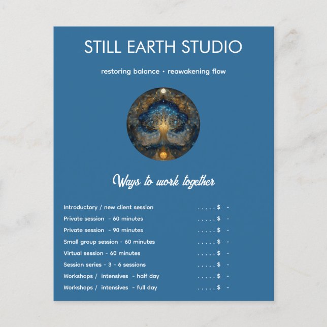 Flyer Celestial Portal | Tree of Life (Frente)