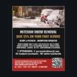 Flyer Cena de Rua, Publicidade de Empresas de Remoção de<br><div class="desc">Cena de rua,  Folheto de Publicidade da Companhia de Remoção de Neve pela Loja de Cartão de visita.</div>
