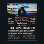 Flyer Cena Romântica, Anúncio de evento de Namorando de<br><div class="desc">Cena Romântica,  Folheto de Anúncios de Evento de Velocidade do Namorando pela Loja Cartão de visita.</div>