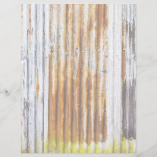 Flyer Cerca colorida do ferro ondulado