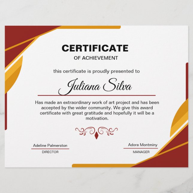 Flyer Certificado de Modelo de Atentado (Frente)