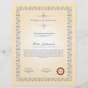 Flyer Certificado de Realização