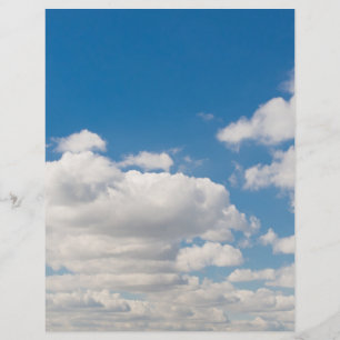 Flyer Céu azul nebuloso