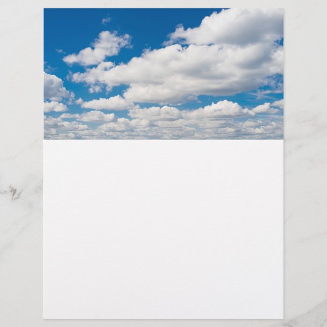 Flyer Céu azul nublado (Frente)