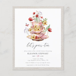 Flyer Chá de Chá de Flor Selvagem