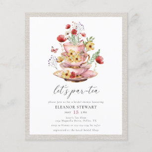 Flyer Chá de Chá de Flor Selvagem