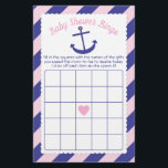 Flyer Chá de fraldas de Ancoragem Náutica Jogo Rosa e ma<br><div class="desc">Este design está no tema do chá de fraldas "Ancoragem Náutica" em azul-rosa e marinho. A coleção de produtos de coordenação está disponível no nosso compro, zazzle.com/doodlelulu*. Entre em contato conosco se precisar deste design aplicado a um produto específico para criar seu próprio item de correspondência exclusivo! Muito obrigado por...</div>