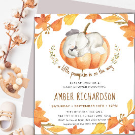 Flyer CHÁ DE FRALDAS de Elefante de Pumpkin