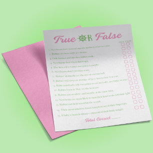 Flyer Chá de fraldas de Rapariga Náutica Falso Jogo Verd