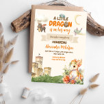 Flyer Chá de fraldas do Dragão de Cores Aquáticas de Cub<br><div class="desc">Apresentando nosso adorável Convite para Chá de fraldas Dragão de Aquarela, a maneira perfeita de definir o tom caprichoso e encantador para sua próxima celebração! Celebrar a chegada iminente de um pequeno com este charmoso e único design de convite. Feito com cuidado e com um toque de magia, nossa ilustração...</div>