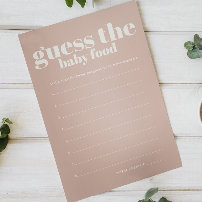 Flyer Chá de fraldas Pink Sandstone Adivinha Jogo da Com (Criador carregado)