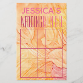 Flyer Chá de Noiva BINGOFluxo de Flores Design