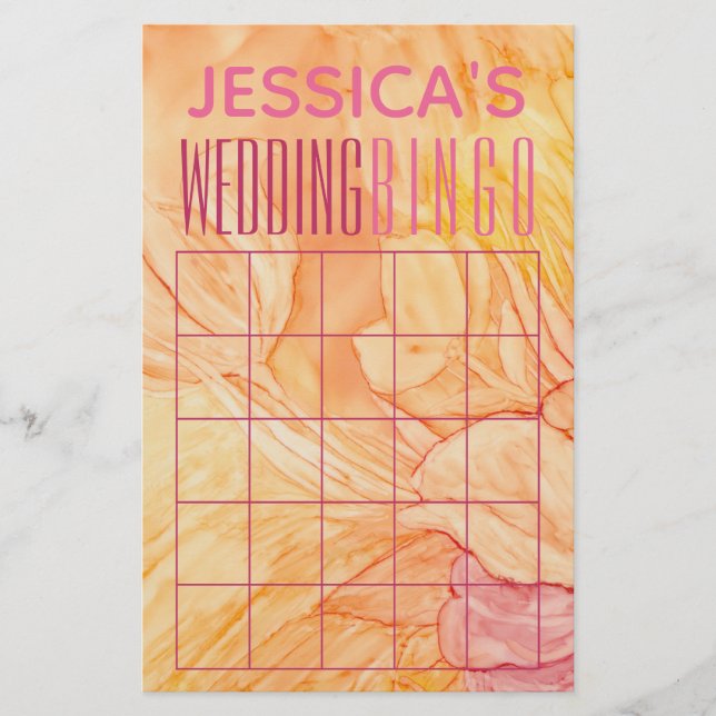 Flyer Chá de Noiva BINGOProjeto de Flores Frescas (Frente)