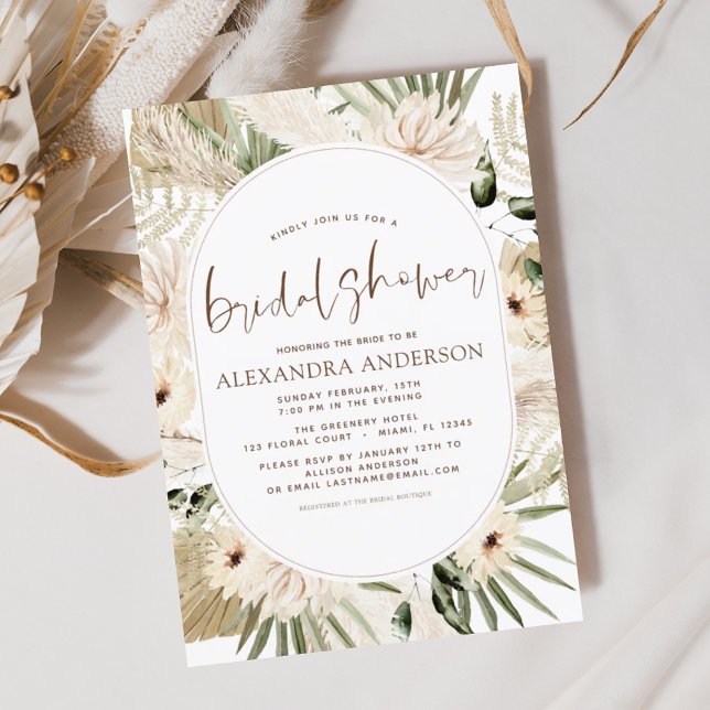 Flyer Chá de panela Boho Eucalyptus (Criador carregado)