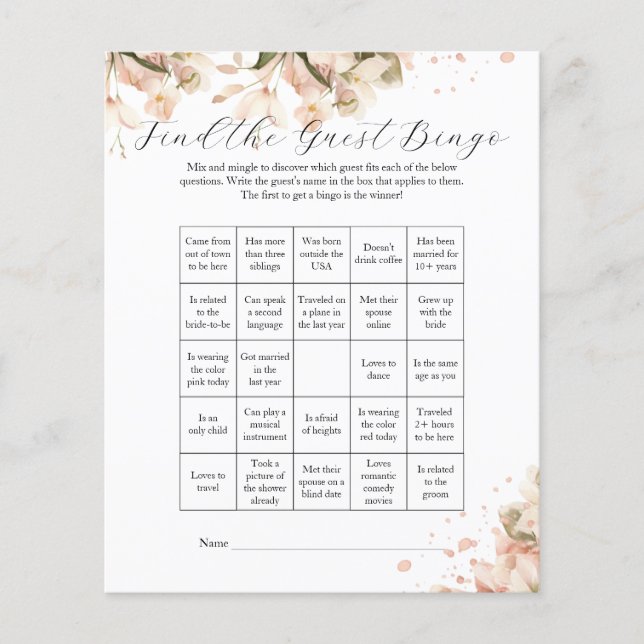 Flyer Chá de panela branco preto moderno encontre o conv (Frente)