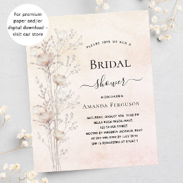 Flyer Chá de panela de flores silvestres