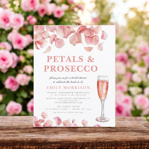 Flyer Chá de panela de Petals de Orçamento e Prosecco