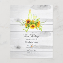 Flyer Chá de panela de Provando de girassol