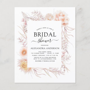 Flyer Chá de panela do Deserto Rosa Pink com Êxito Chi