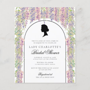 Flyer Chá de panela Elegante de Regência Floral