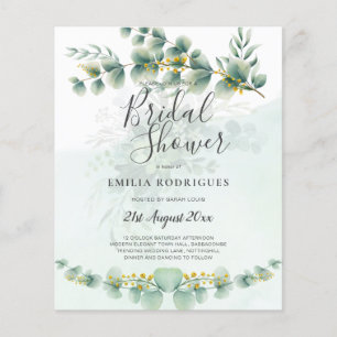 Flyer CHÁ DE PANELA Eucalyptus verde Dourado QR C