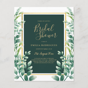 Flyer CHÁ DE PANELA Eucalyptus verde Dourado QR C