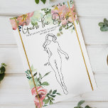 Flyer Chá de panela Game Eggshell Blush Adivinha O Vesti<br><div class="desc">Adivinha o jogo do chá de panela. Dê a cada convidado um cartão e faça-os adivinhar o que eles pensam que a futura noiva vestirá no dia do seu casamento. Molho de cor d'água (Eggshell e Blush Floral). Coordenando de volta. Itens correspondentes para concluir sua coleção de eventos estão disponíveis...</div>