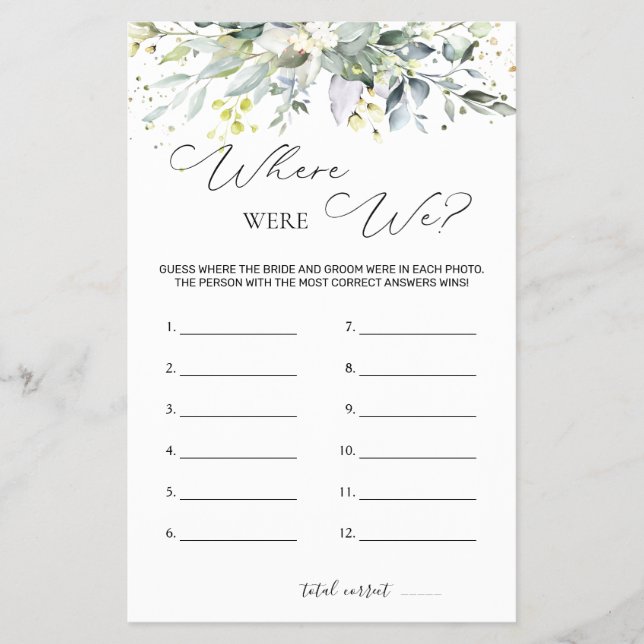 Flyer Chá de panela Game Greenery Onde Estávamos (Frente)