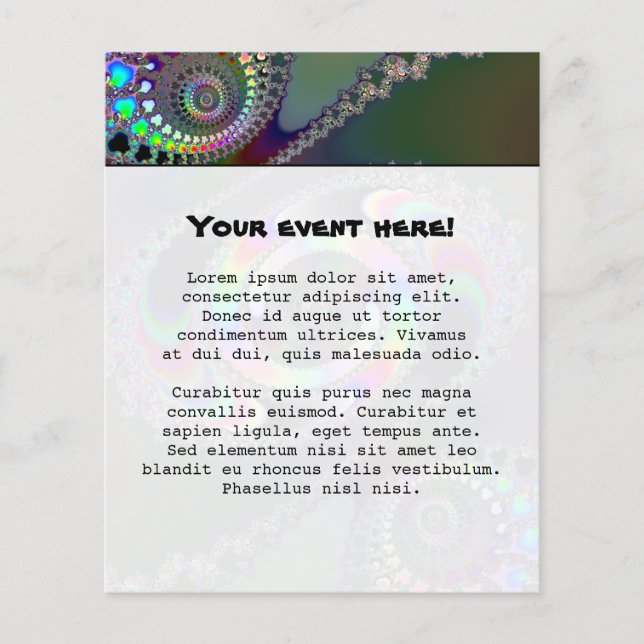 Flyer Chainsaw - Fractal (Frente)