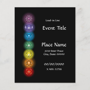 Flyer Chamador de Eventos Chakras