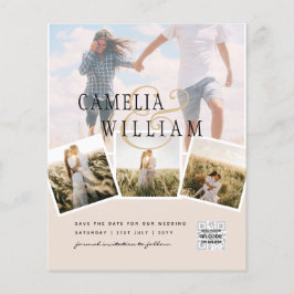 Flyer Champagne Blush FOTO Salve a data QRcode no site d