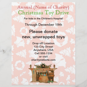 Flyer Charity Annual Christmas Toy Drive StockPapais noe