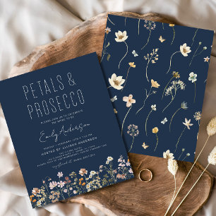 Flyer Chás de panela de flor selvagem e Prosecco