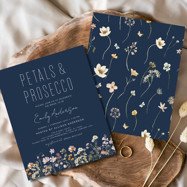 Flyer Chás de panela de flor selvagem e Prosecco (Criador carregado)