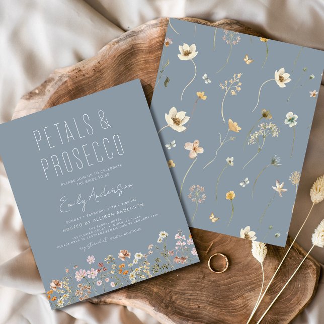 Flyer Chás de panela de flor selvagem e Prosecco (Criador carregado)