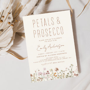 Flyer Chás de panela de flor selvagem e Prosecco