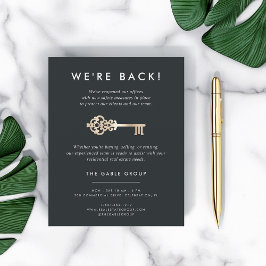 Flyer Chave Vintage | Reabertura do setor imobiliário