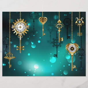 Flyer Chaves de Esqueleto Anticas em Fundo Verde