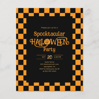 Flyer Cheap Retro Spooktacular Halloween Party