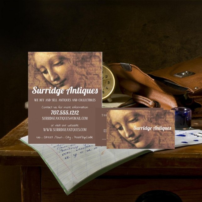 Flyer Chefe de uma Mulher, Leonardo Da Vinci, Loja Antic (Criador carregado)