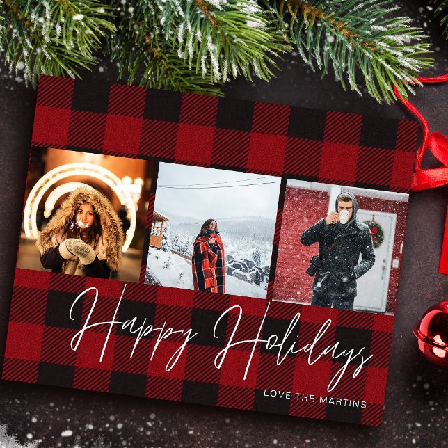 Flyer Cheque de Buffalo 3 Feriados Felizes de Fotografia (Criador carregado)