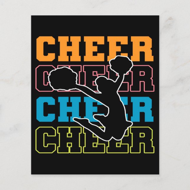 Flyer Cheque Jump Cheerleader Gif | Cuada De Corte (Frente)